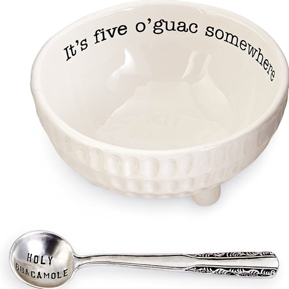 Mud pie guacamole bowl and spoon NWT - Picture 2 of 2